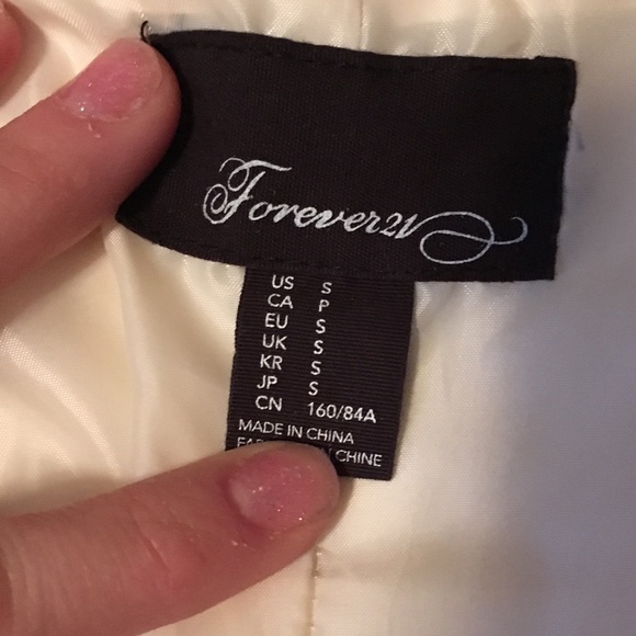 Cream ‘Leather’ Jacket - Picture 2 of 5